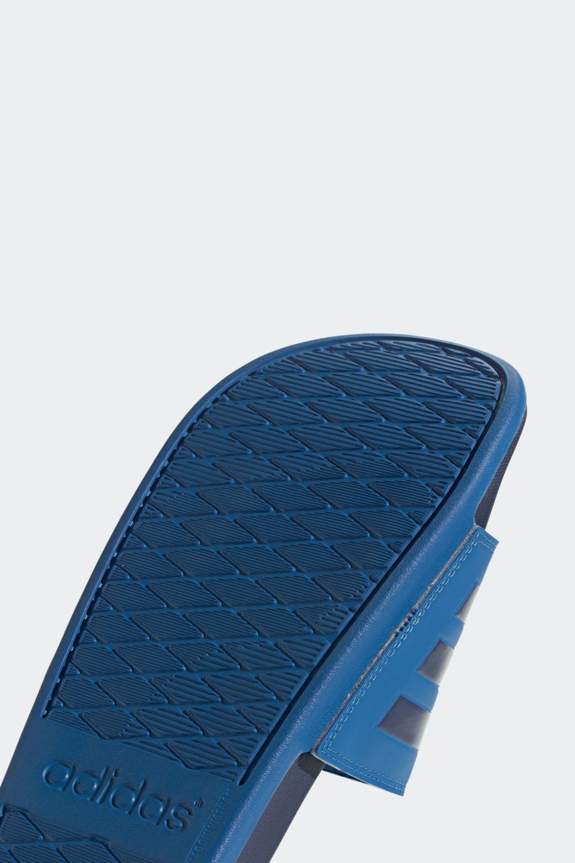 adidas Blue Sportswear Adilette Comfort Slides - Image 9 of 9