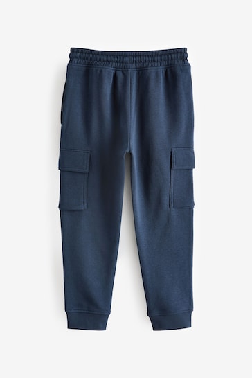 Navy Cargo Cotton-Rich Joggers (3-16yrs)