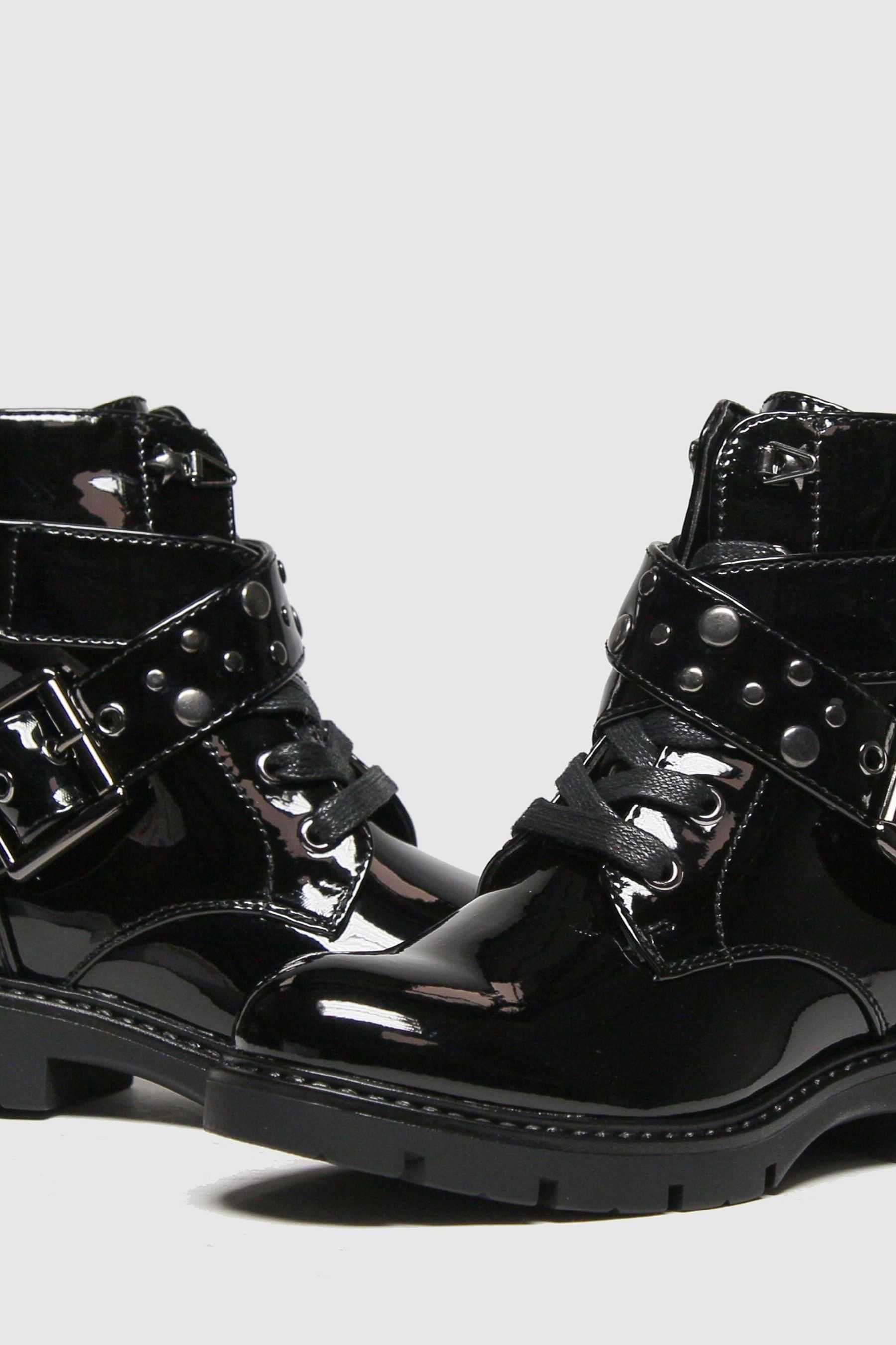 Buy Schuh Black Mystical Studded Buckle Boots from Next Malta