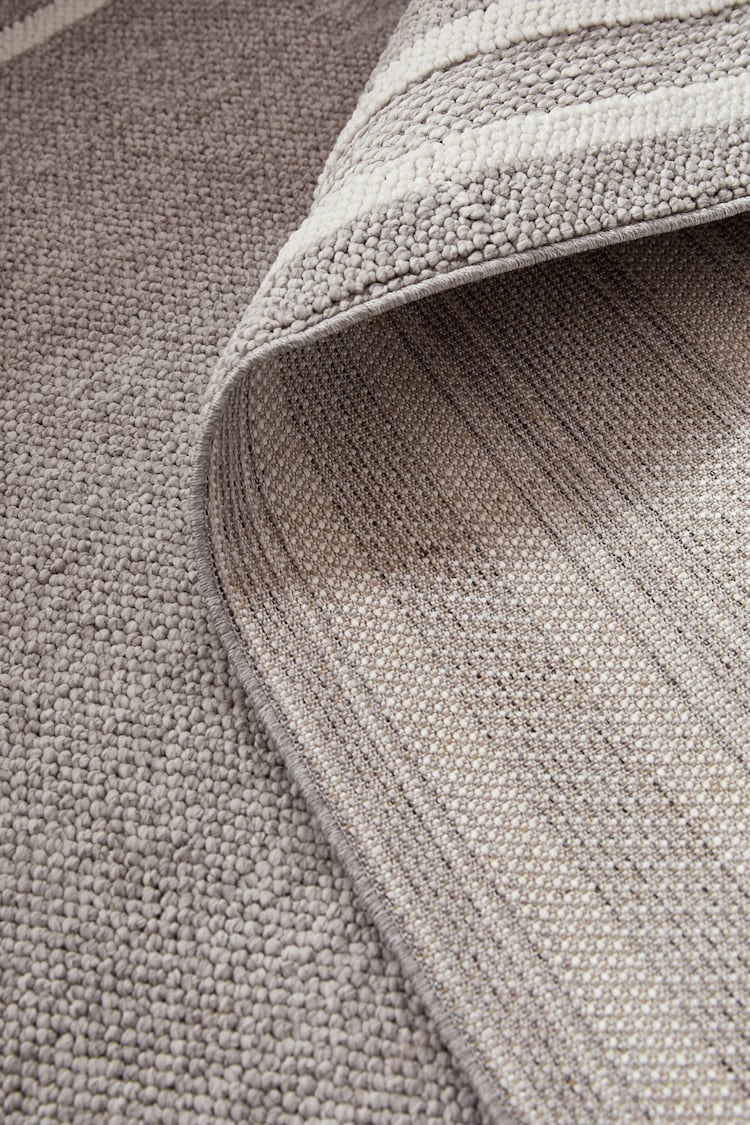 Light Grey Albie Bobble Border Rug - Image 5 of 5