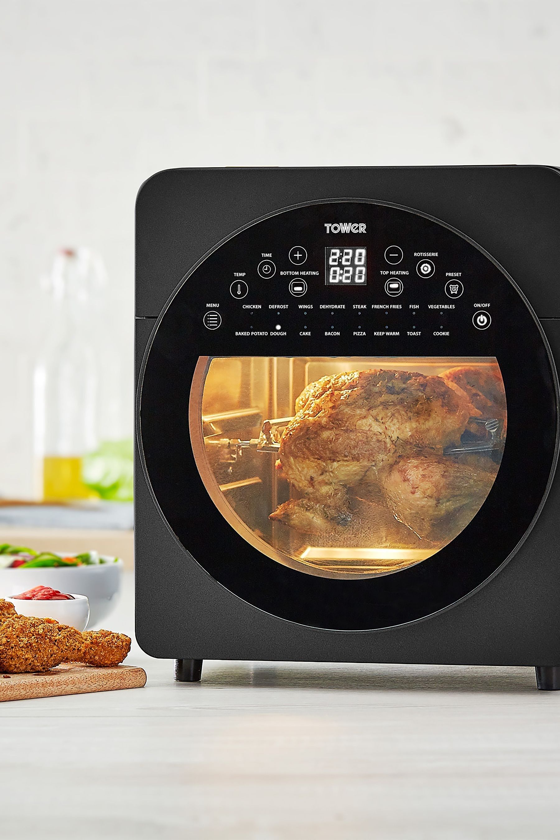 Tower vortx xl 14.5 l 5 in clearance 1 digital air fryer oven with rotisserie