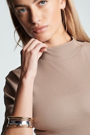 Neutral Half Sleeve High Neck T-Shirt - Image 4 of 10