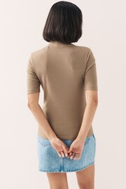 Neutral Half Sleeve High Neck T-Shirt - Image 9 of 10