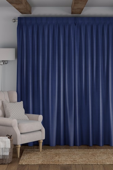 Indigo Blue Eloise Made To Measure Curtains