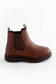 Chocolate Brown Chelsea Boots - Image 2 of 5