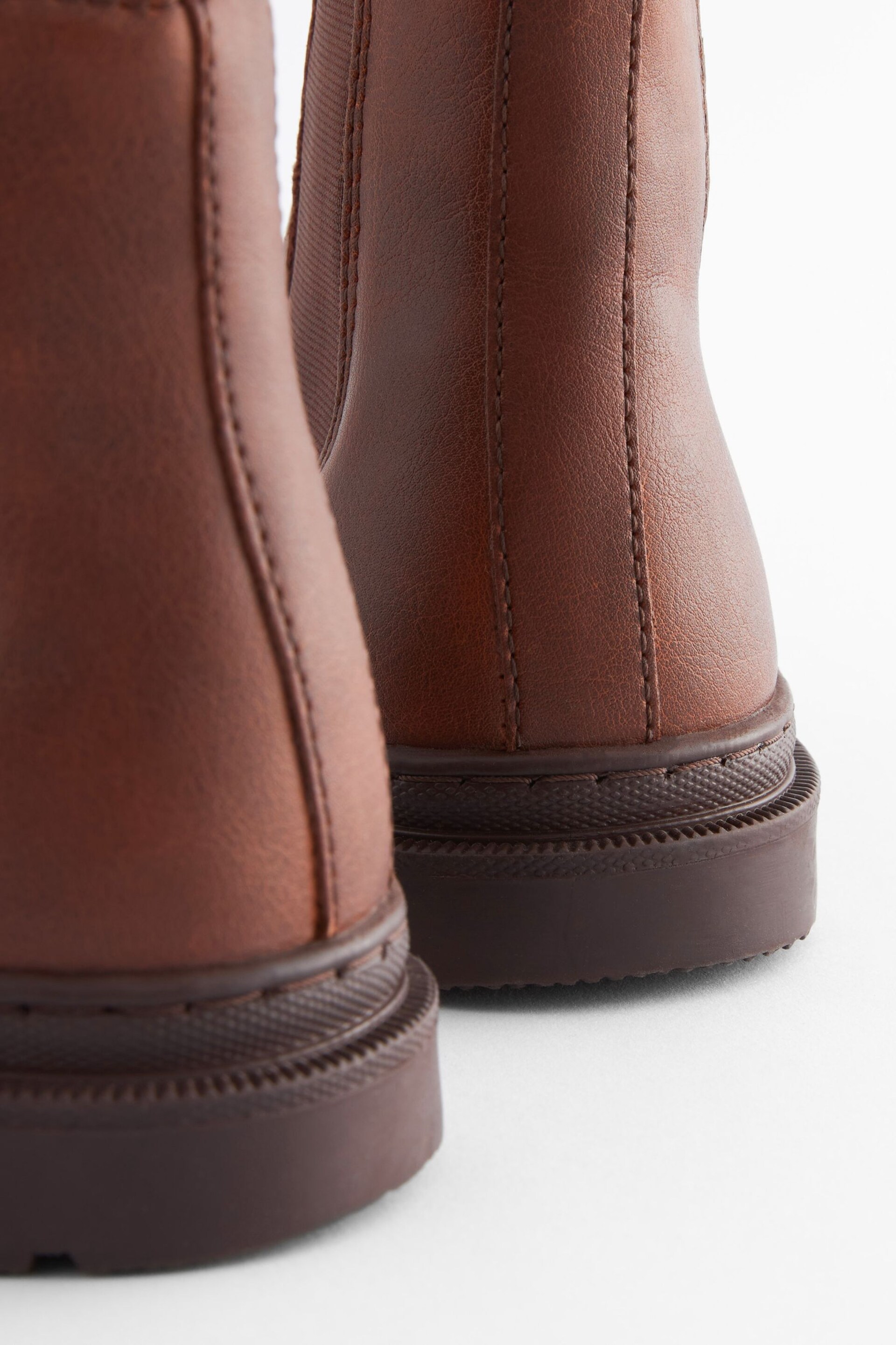 Chocolate Brown Chelsea Boots - Image 3 of 5