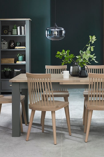 Bentley Designs Grey Oakham 4 To 6 Seater Extending Dining Table