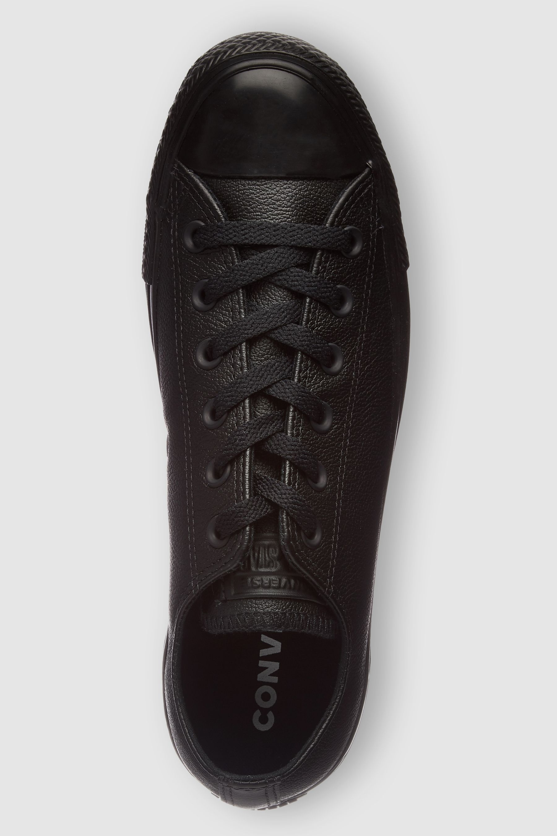 Converse chuck taylor ox trainers in triple black leather discount
