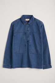 Seasalt Cornwall Blue Hawser Shirt - Image 6 of 7