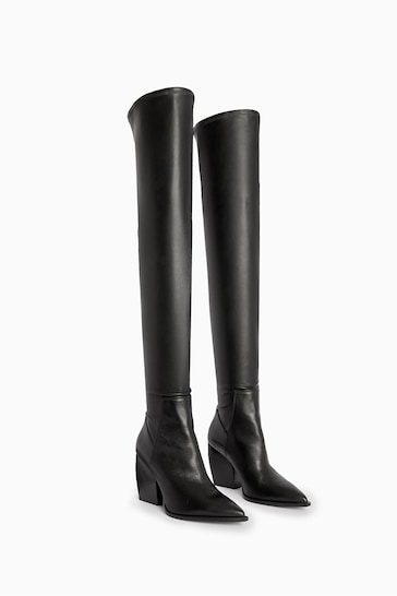 AllSaints Black Lara Boots