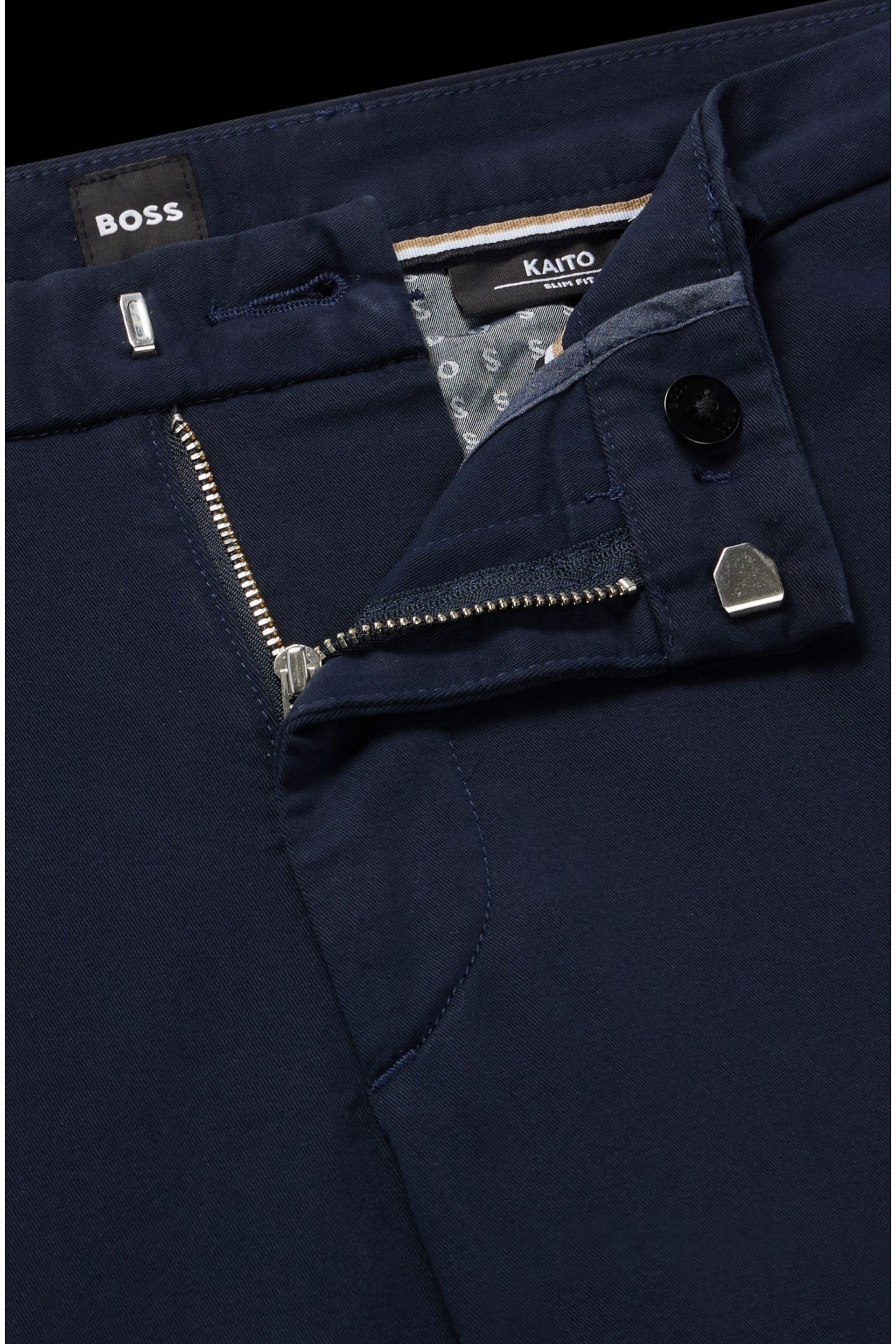 BOSS Blue Slim Fit Stretch Cotton Gabardine Chinos - Image 5 of 5