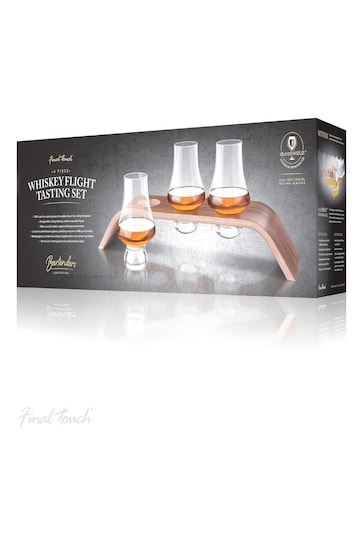 Jeray Clear Final Touch 4 Piece Whisky Flight Tasting Glasses Set