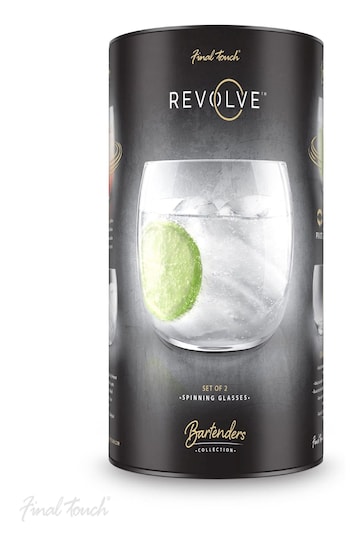 Jeray Clear Final Touch Set of 2 Revolve Cocktail Glass