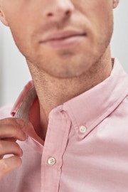 Pink Regular Fit Long Sleeve Oxford Shirt - Image 3 of 5