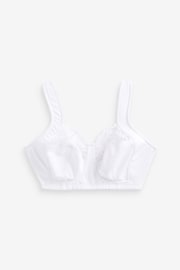 White Ultimate Support F-K Cup Comfort Padded Strap Non Pad Non Wired Bra - Image 6 of 7