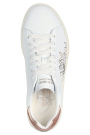 Skechers White Eden Lx Gleaming Hearts Trainers - Image 4 of 5