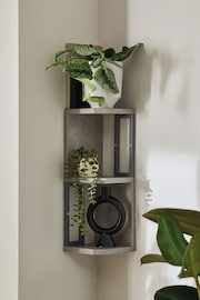 Grey Concrete Corner Shelves - Image 1 of 3