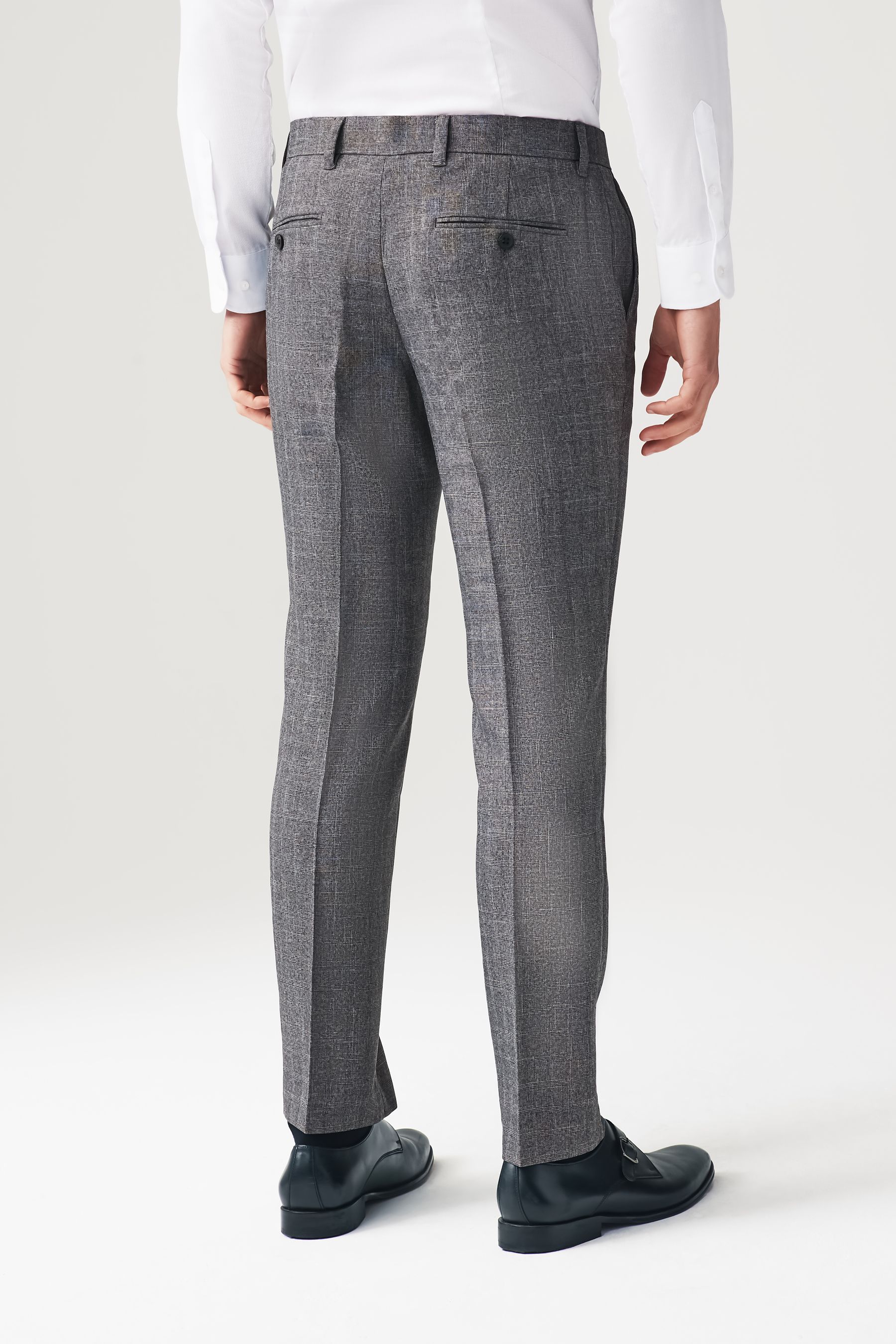 Next mens checked trousers shop