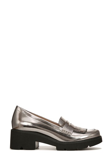 Naturalizer Silver Leather Darcy Loafers