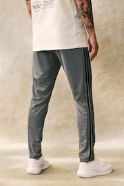 adidas Grey Train Essentials 3-Stripes Training Joggers - Image 4 of 5