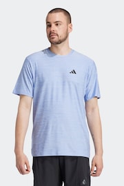 adidas Blue Train Essentials Stretch Training T-Shirt - Image 1 of 7