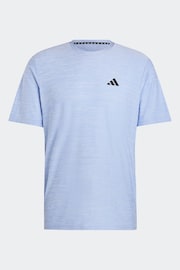 adidas Blue Train Essentials Stretch Training T-Shirt - Image 7 of 7