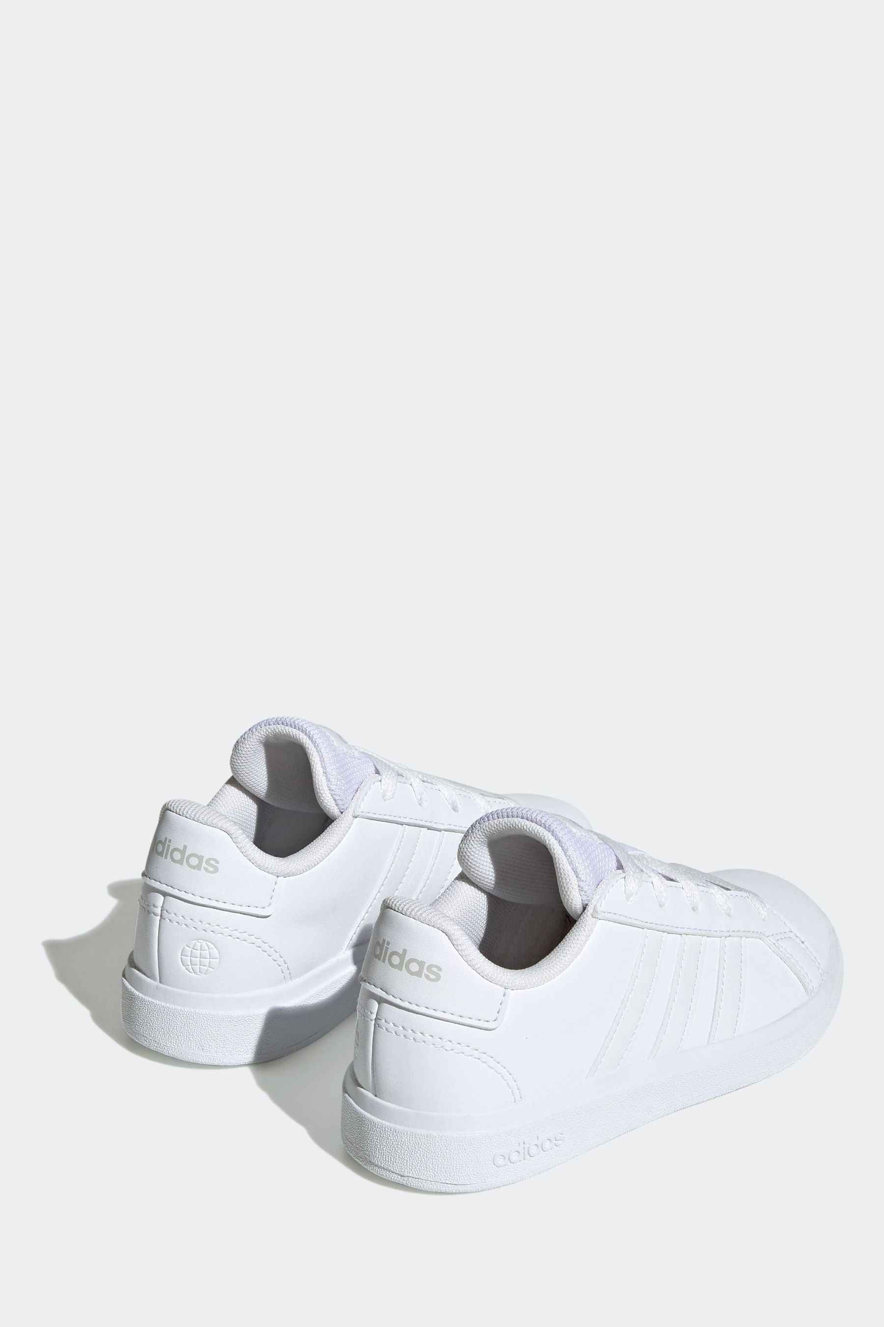Adidas white trainers girls top