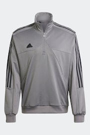 adidas Grey House of Tiro Half-Zip Track Top - Image 7 of 7