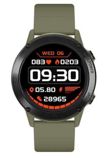 Reflex Active Green Series 18 Smart Watch With Built-In GPS, Full Colour Touch Screen and up to 10 Day Battery Life