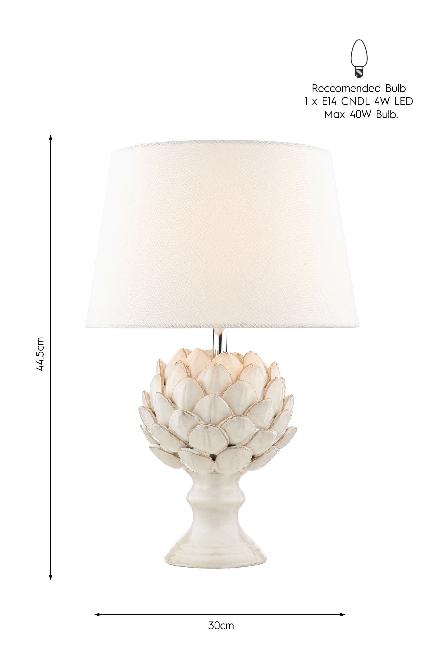 Laura ashley top artichoke lamp