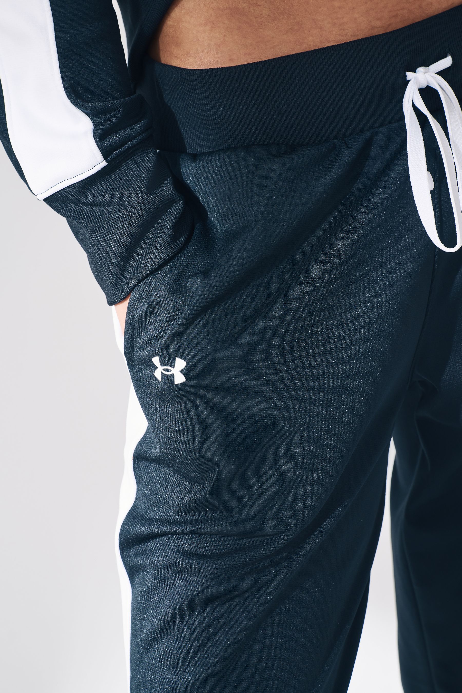 Black under armour tracksuit hot sale