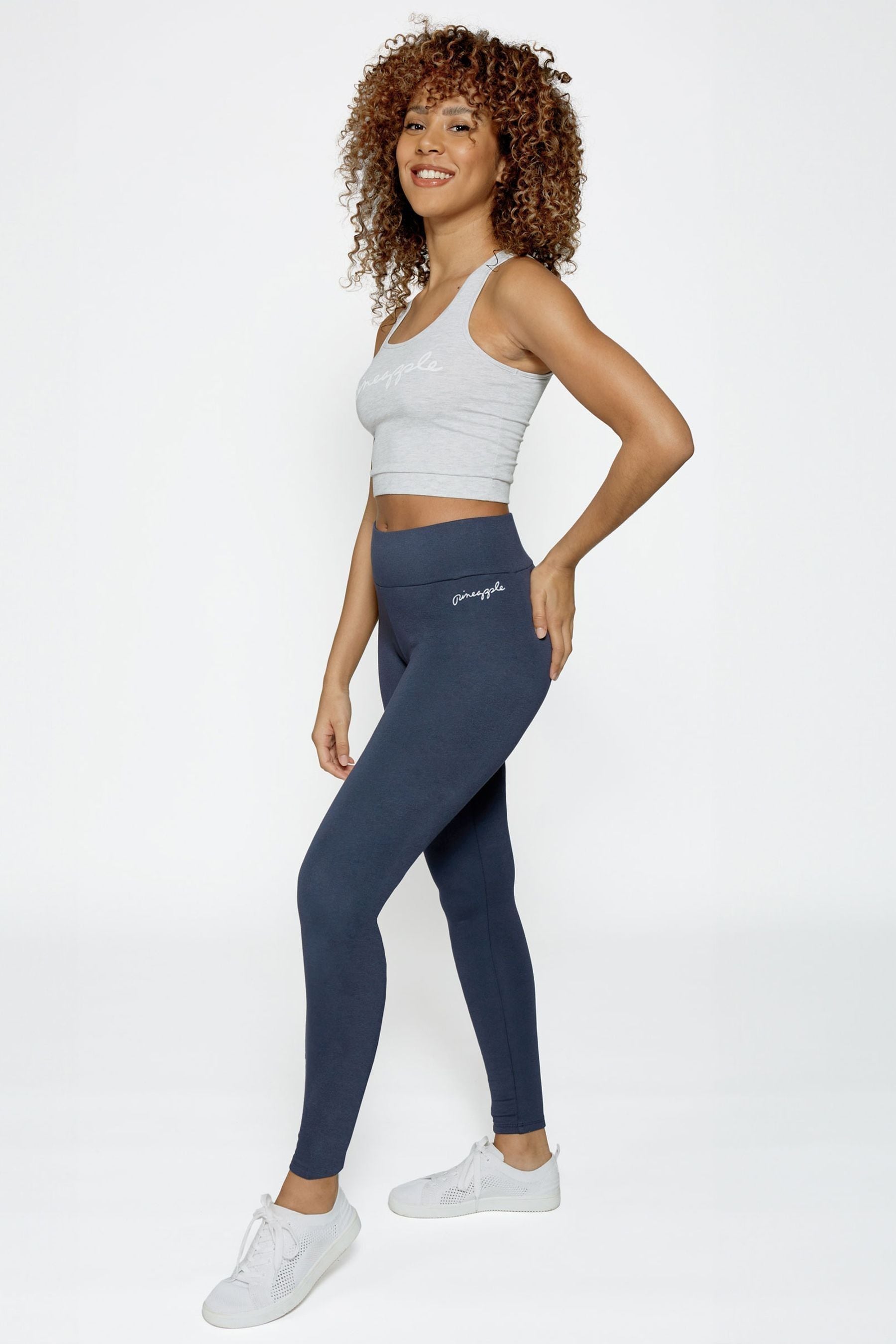 Wide waistband leggings top