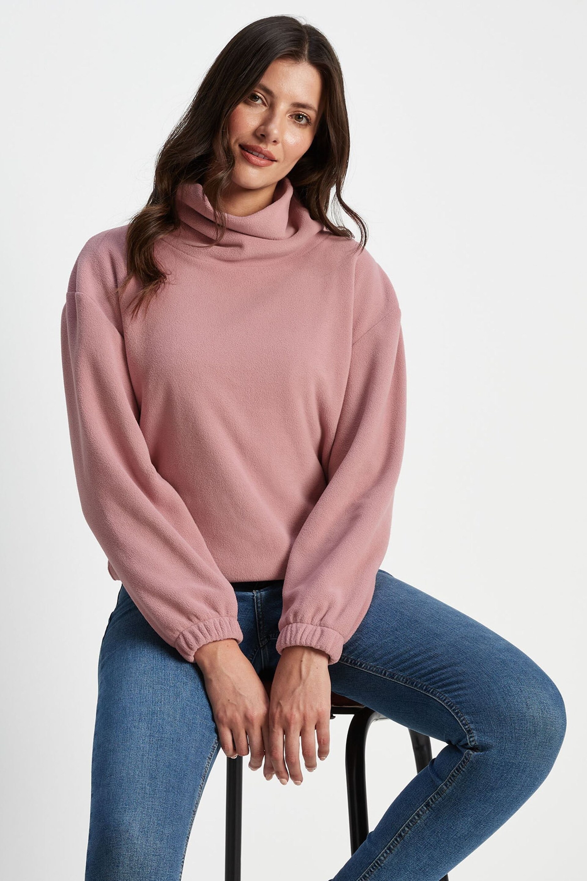 Tog 24 Pink Tallard Funnel Neck Micro Fleece - Image 6 of 9