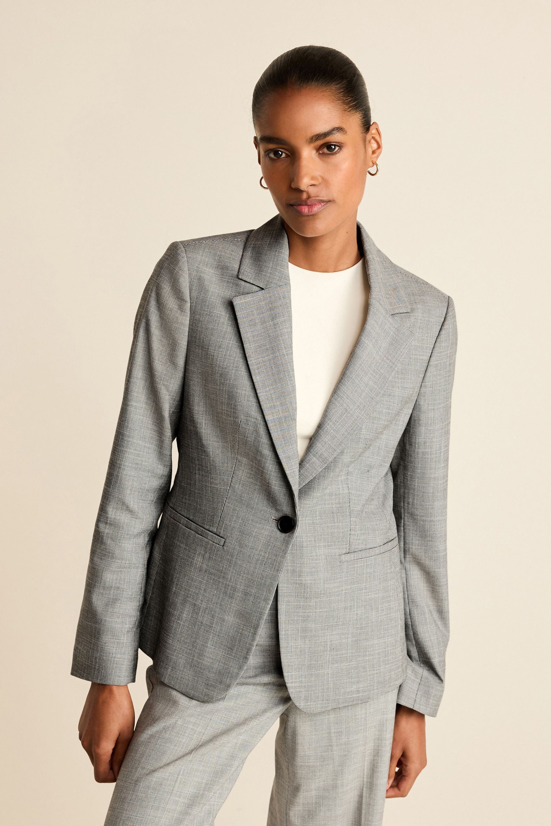 Buy Grey Tailored Single Breasted Blazer from Next Ireland