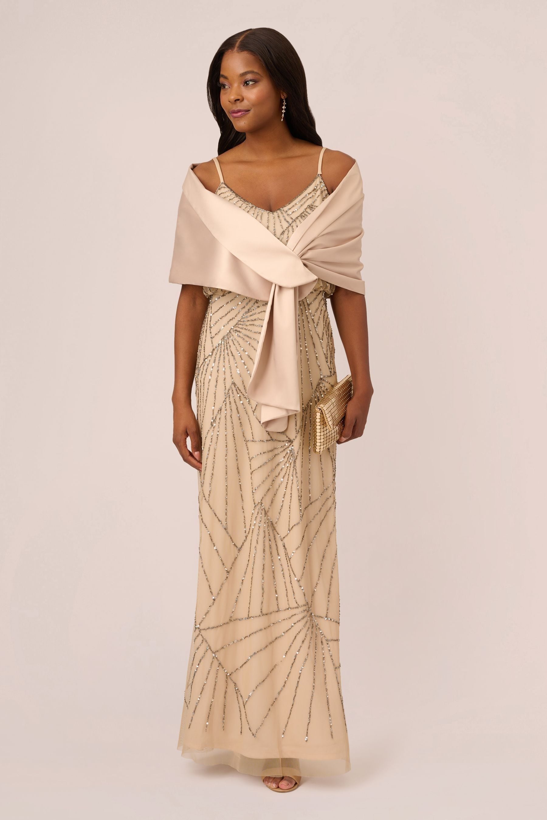 Adrianna papell cream dress store