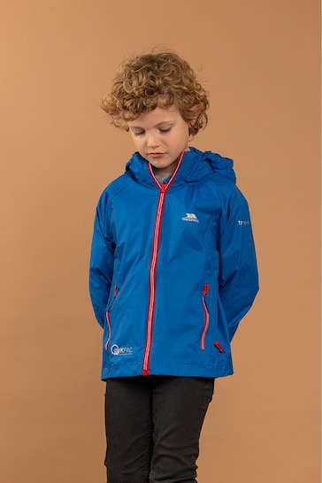 Trespass Kids Blue Qikpac x Packable Waterproof Jacket