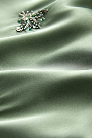Green Embellished Wide Leg Occasion Trousers - Image 7 of 7