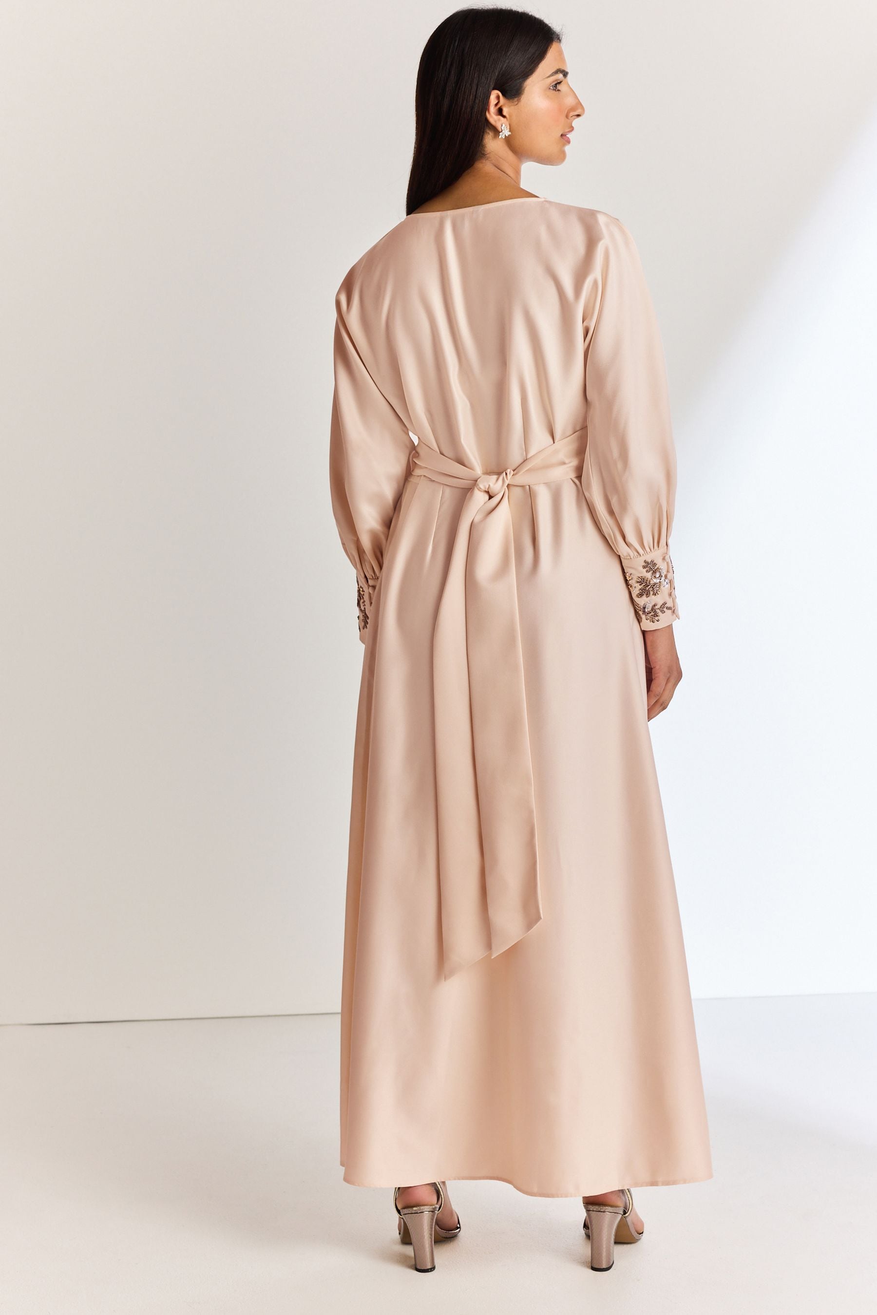 Next pink wrap dress sale