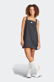 adidas Black Sportswear City Escape Summer Dress - Image 1 of 6