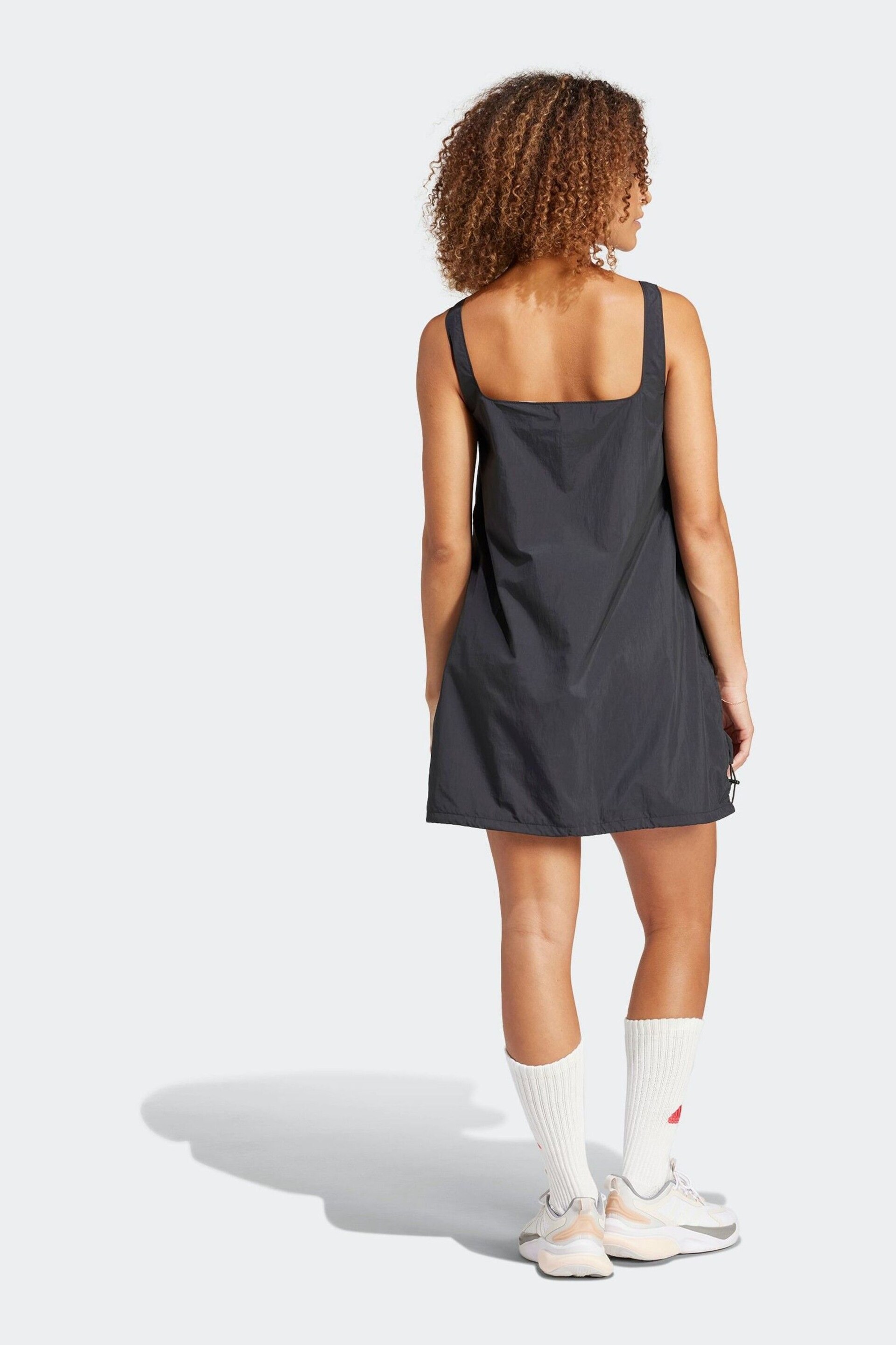 adidas Black Sportswear City Escape Summer Dress - Image 3 of 6