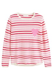 Chinti & Parker Breton Heart Cashmere Blend Stripe Sweater - Image 4 of 4