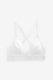 Black/White Cotton Logo Triangle Bralets 2 Pack - Image 9 of 11