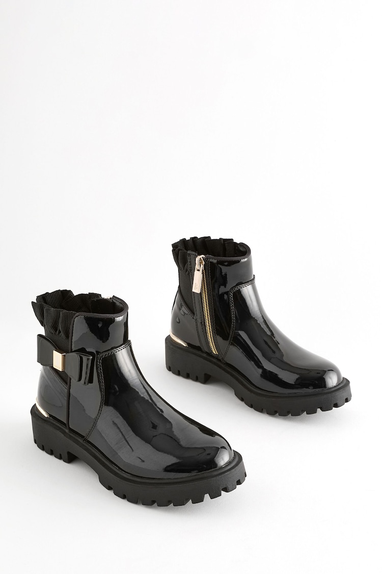 Baker by Ted Baker Girls Chelsea Boots With Bow - Image 1 of 6