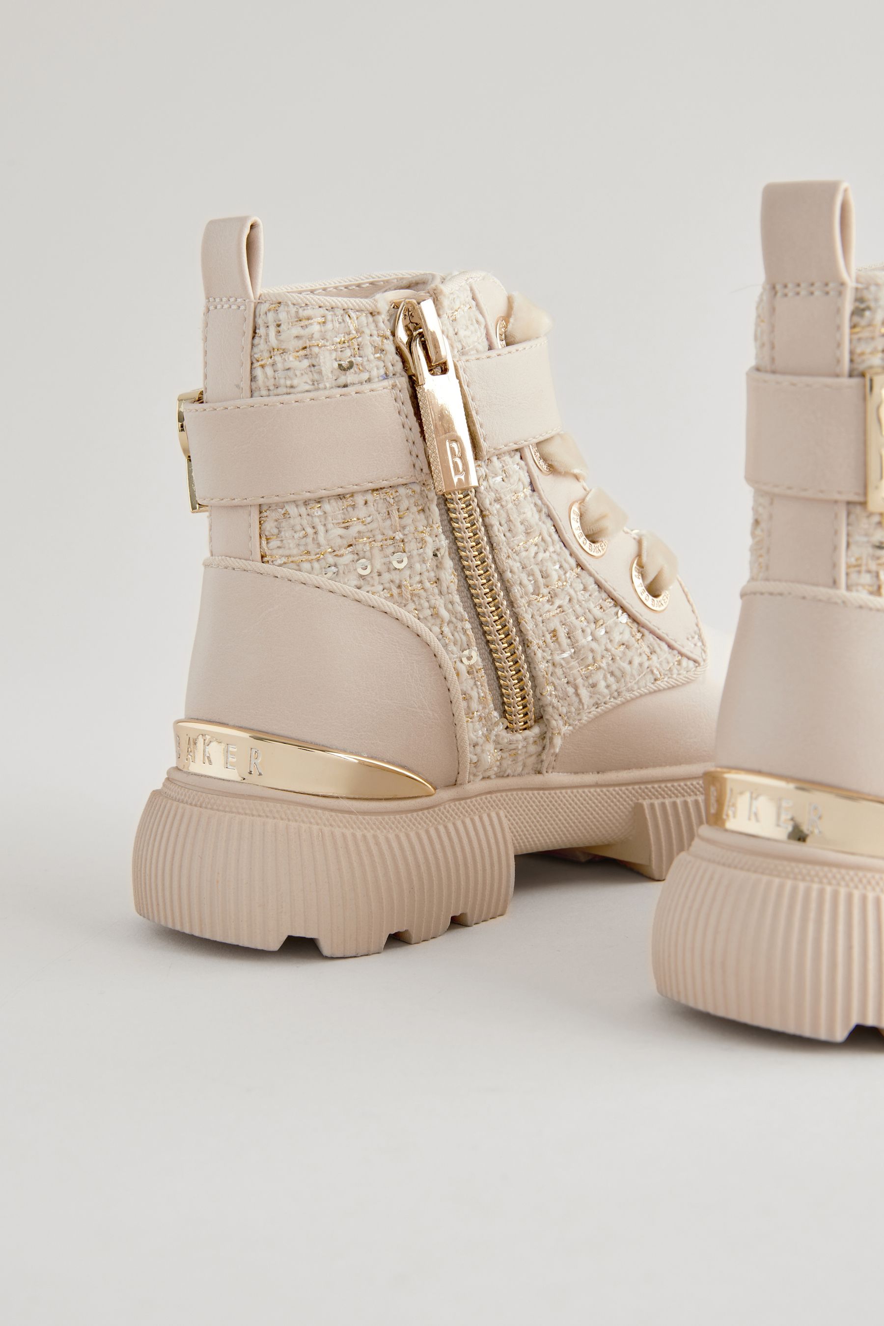Buy Baker by Ted Baker Bone Boucle Lace Up Boots from Next Belgium