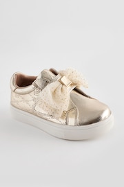 Baker by Ted Baker Girls Organza Bow Trainers - Image 1 of 6