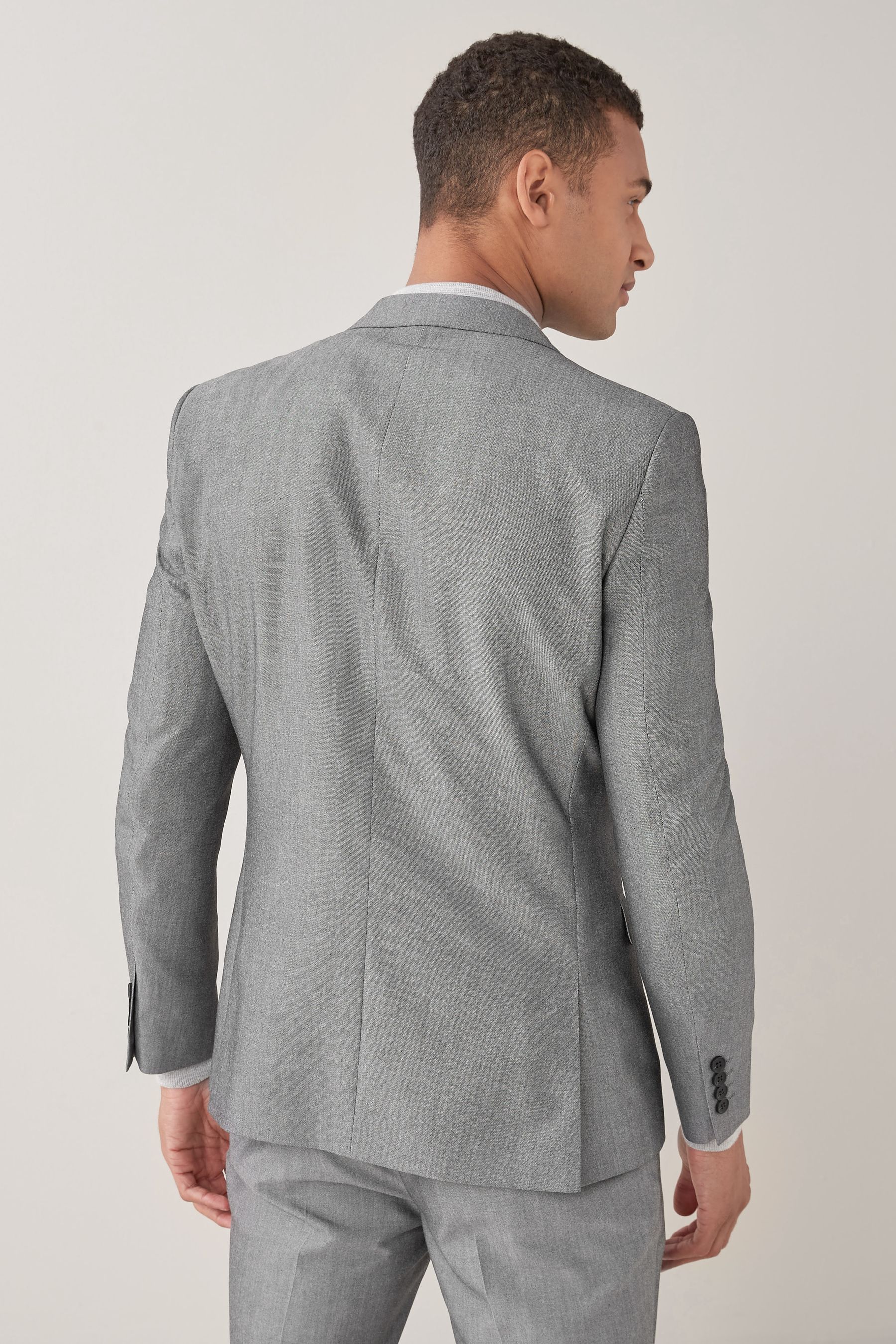 Buy Light Grey Skinny Fit Two Button Suit Jacket from the Next UK online shop
