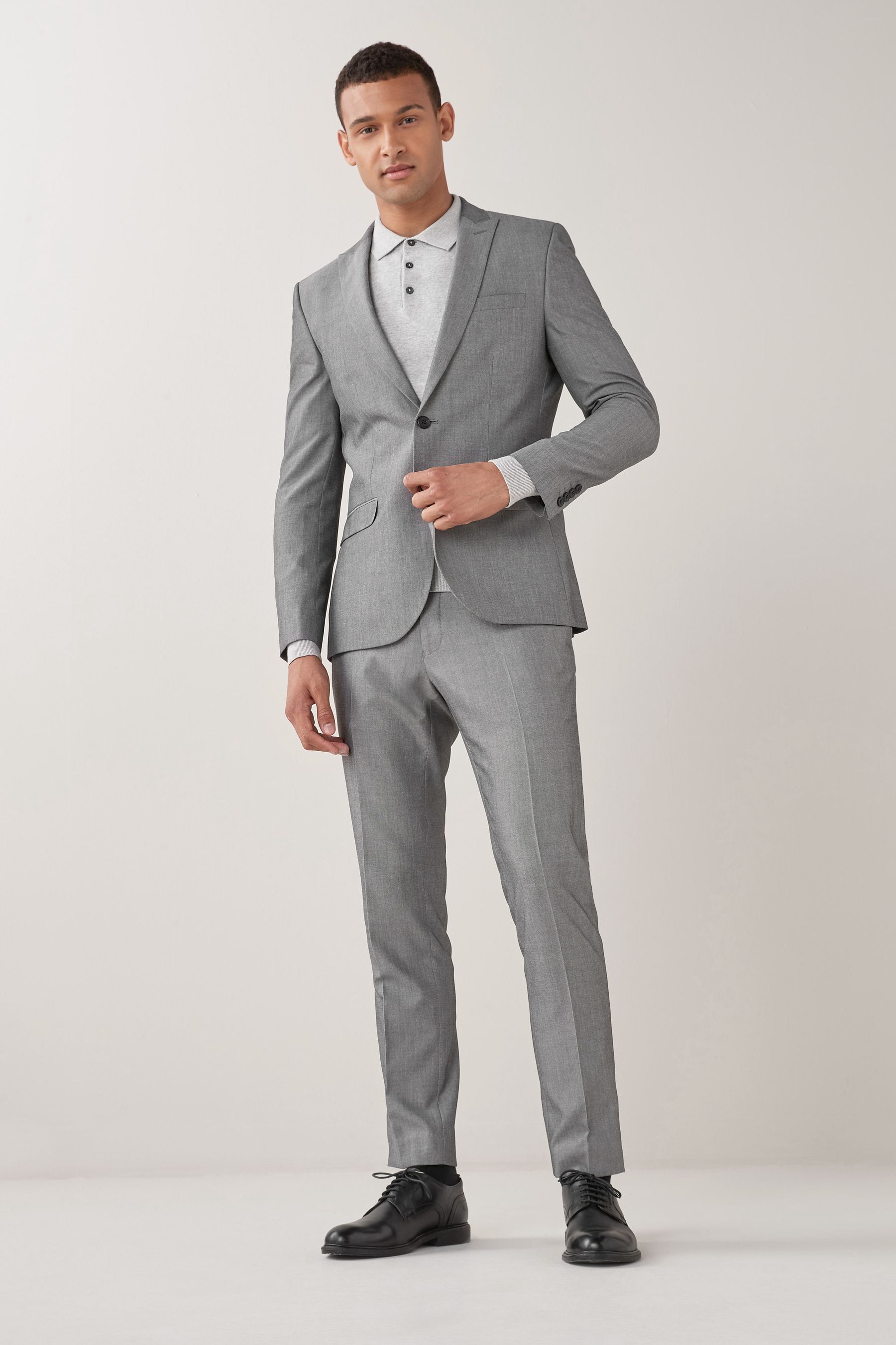 Grey skinny blazer deals
