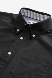 Black Regular Fit Regular Fit Short Sleeve Oxford Shirt - Image 6 of 7