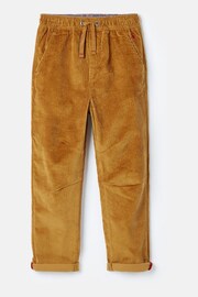 Joules Louis Brown Elasticated Waist Corduroy Trousers - Image 1 of 5