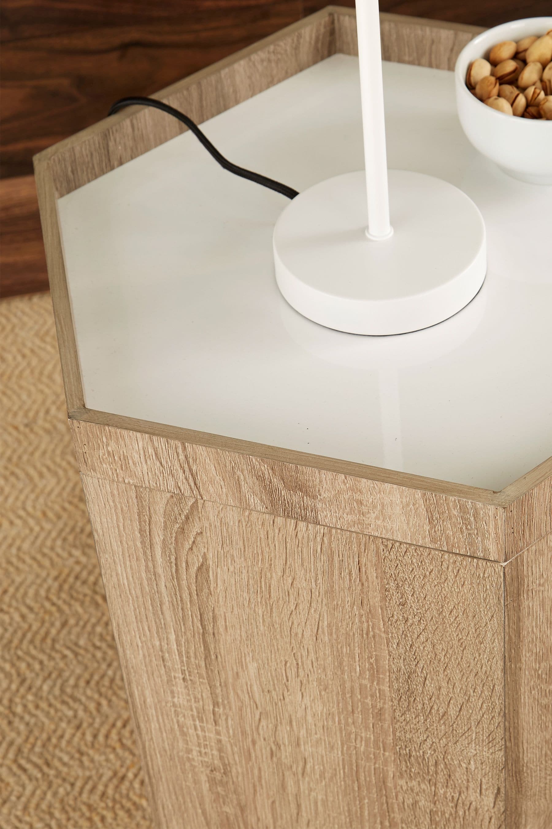 Next hexagon best sale side table